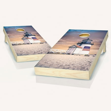 Skip's Garage Nantucket Solid Wood Cornhole Board Set
