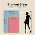thumbnail image 3 of Vibrant Floral and Butterfly Print Flannel Blanket Soft Comfortable Throw for Travel Sofa Bed Office Decor Ideal Gift for Youngsters Adults Modern Style with Purple Blue Pink Flowers, 3 of 7