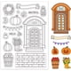 thumbnail image 1 of Sellos transparentes de otoño, sellos de silicona de calabaza, sellos de goma de flores y farolillos para hacer tarjetas y diarios., 1 of 7
