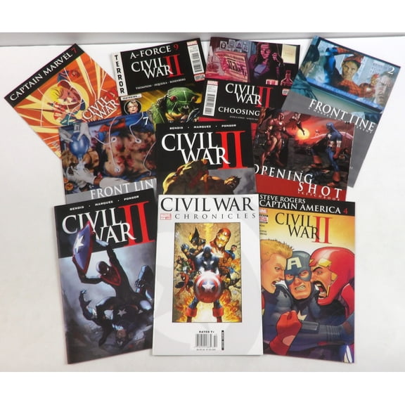 Marvel Comics Civil War Value Bundle 10-Pack of Comic Books - Avengers