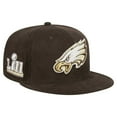thumbnail image 3 of Men's New Era  Brown Philadelphia Eagles Choco Cord 59FIFTY Fitted Hat, 3 of 6