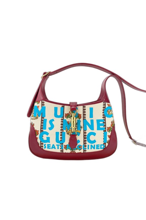 Pre-Owned Gucci Jackie 1961 Shoulder Bag, Canvas, Red