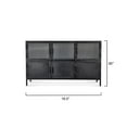 thumbnail image 3 of Jamie Young Co Vitrino 6 Door Iron Console in Black Metal Finish, 3 of 11