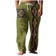 thumbnail image 2 of Pantalones largos para hombre, cintura elástica, transpirables, cómodos, suaves, informales, de playa, de poliéster., 2 of 5