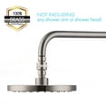 thumbnail image 4 of Connecteur de Douche Rotule Adaptateur de Tête de Douche en Laiton Réglable Extension de Bras de Douche Composant Universel Nickel Brossé, PSB101-BN, 4 of 7