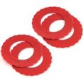 thumbnail image 2 of Norpro 3280 Boucliers en Silicone pour Mini Moule à Tarte, Ensemble de 4, Rouge, 2 of 5