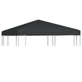thumbnail image 1 of vidaXL Couverture Supérieure de Gazebo 310 G/m2 3x3 m Gris, 1 of 4