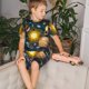 thumbnail image 4 of Balery Space Planet Conjunto de Pijama Infantil de Manga Corta con Estampado – Ropa de Dormir de Algodón Suave-Small, 4 of 6