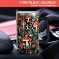 thumbnail image 6 of Goth Mushroom Tumbler 40oz with Handle & Straw - Stainless Steel Water Cup for Mushroom Lovers, Unique Red Mushroom Gift for Men and Women, 6 of 6