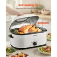 thumbnail image 6 of Electric Roaster Oven 26QT,150-450°F Fast Turkey Roaster,Self-Basting Lid,Fits 30lb Turkey, 6 of 10