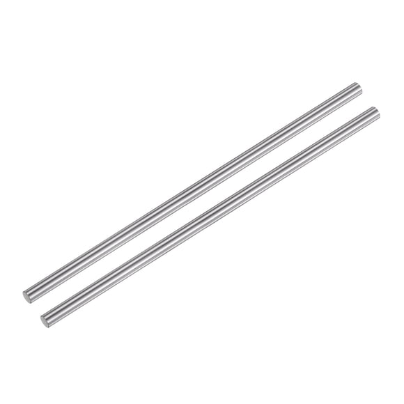 Unique Bargains 2pcs Linear Motion Rods 10mm x 300mm (0.39 x 11.81 Inches) Case Hardened Chrome Plated Round Guides for 3D DIY