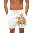 thumbnail image 1 of Aayomet Garçons Courte Pâques Impression Boucle de Poche Shorts (Blanc, XL), 1 of 4