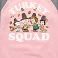 thumbnail image 3 of Peanuts - Turkey Squad - Toddler And Youth Girls Raglan Graphic T-Shirt, 3 of 6