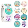 thumbnail image 1 of Big sale!Veeogra Easter Stickers,Easter Decorations,Easter Rabbit Eggs Cartoon Decoration Sticker Sticker Holiday Atmosphere Decoration Removable 500pcs/roll,Easter Ornaments, 1 of 7