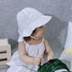 thumbnail image 3 of Gorro de algodón con lazo bordado para niña, gorro para el sol con borde grande, gorro de pescador dulce para verano, 3 of 6