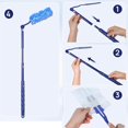 thumbnail image 3 of WADY 180°Dusters Multi Surface Duster Refills Kit Extender Handle, 2 Pcs Replacement Handles, Adjustable Telescopic Long Handle, Duster Handle Stick for Electrostatic Refill for Home Car Cleaning, 3 of 7