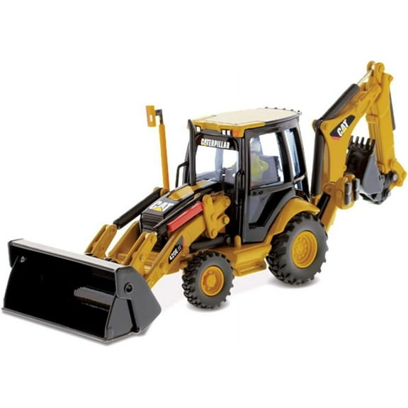 Diecast Masters Caterpillar 420E IT Center Pivot Backhoe Loader, Core Classics Series Cat Trucks & Construction Equipment | 1:50 Scale Model Diecast Collectible | Diecast Masters Model 85143C