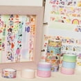 thumbnail image 5 of YUBX Cute Painting Washi Tape Set 12 Rolls Animals Masking Decorative Tapes, 5 of 9