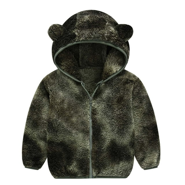 MeetoTime Veste en Molleton à Fermeture Éclair pour Bébé et Tout-Petit, Chaude et Confortable, à Manches Longues, à Capuche, avec Poches