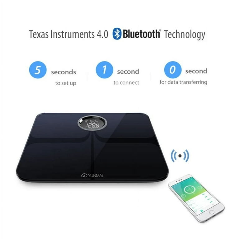 Yunmai Premium Bluetooth Smart Scale (White) Works with iPhone and