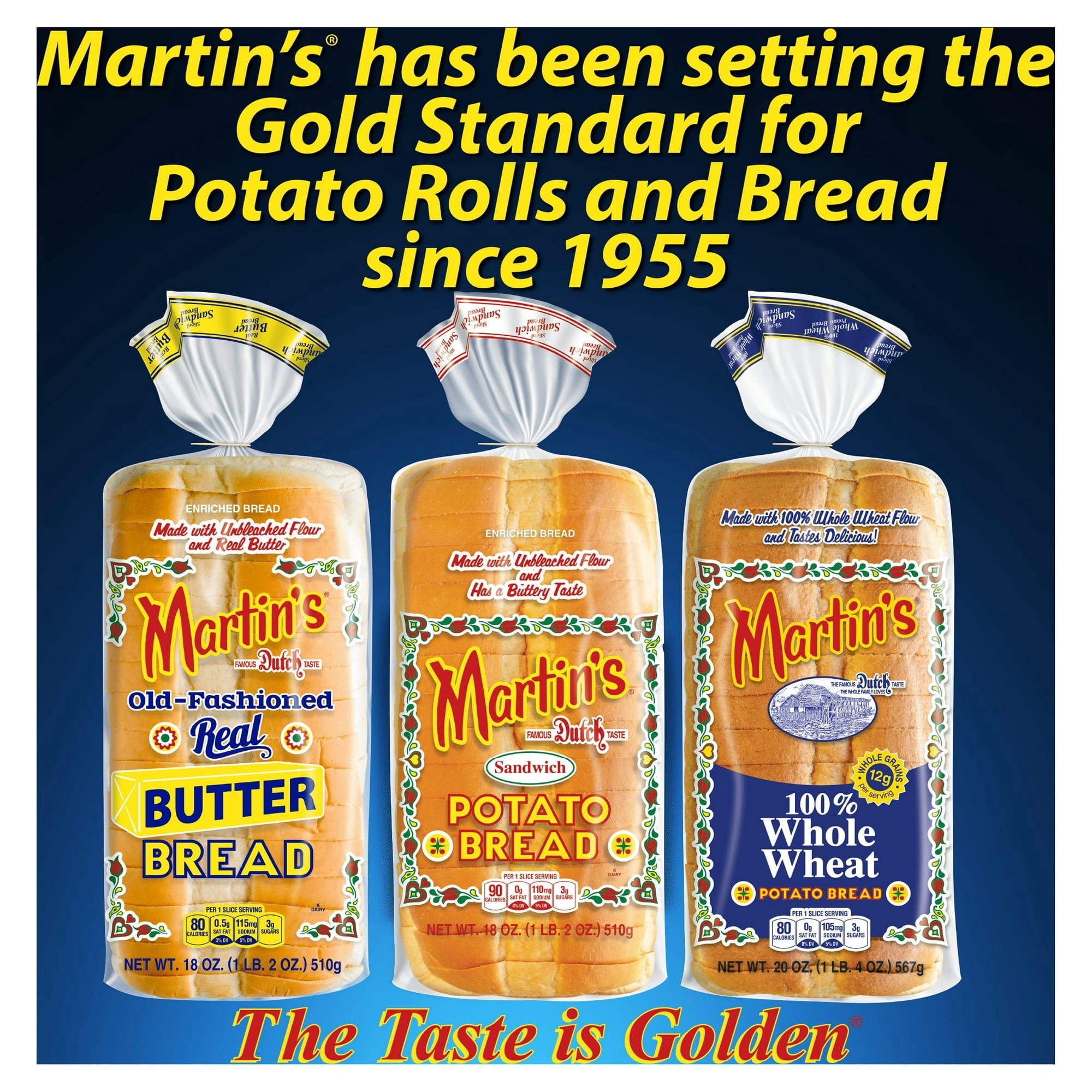 Martin's Old-Fashioned Real Butter Bread, 18 oz (Pack of 6)