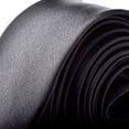 thumbnail image 3 of TOPTIE Mens Solid Color Skinny 2" Inch Necktie Tie-Black, 3 of 8