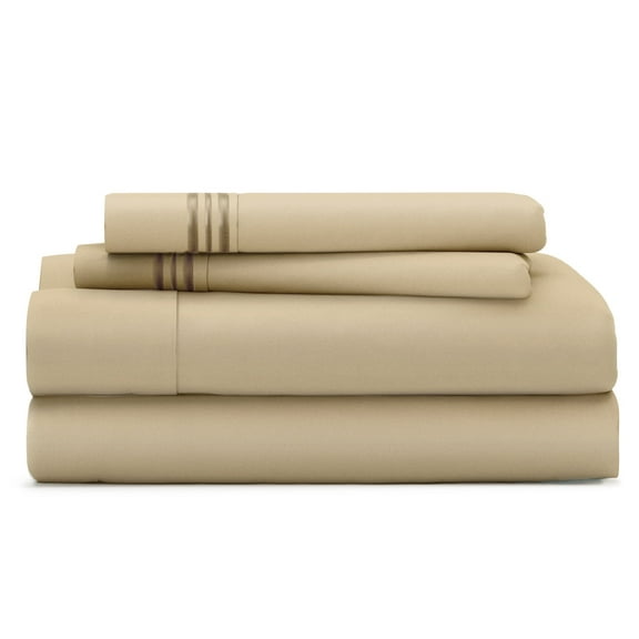 Cosy House Collection Everyday 1500 Series Bed Sheet Set - Ultra Soft & Cool Hotel Luxury Bedding - Deep Pocket - Wrinkle, Stain and Fade Resistant - 4 Piece Set