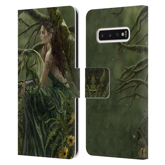 Head Case Designs Officially Licensed Nene Thomas Deep Forest Queen Fate Fairy with Dragon Leather Book Wallet Case Cover Compatible with Samsung Galaxy S10