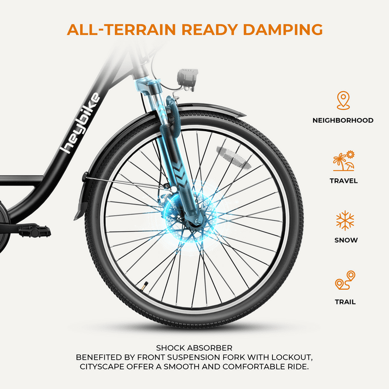 Heybike Cityscape 350W Electric Bike, 26 Heybike Cityscape 350W Electric Bike, 26