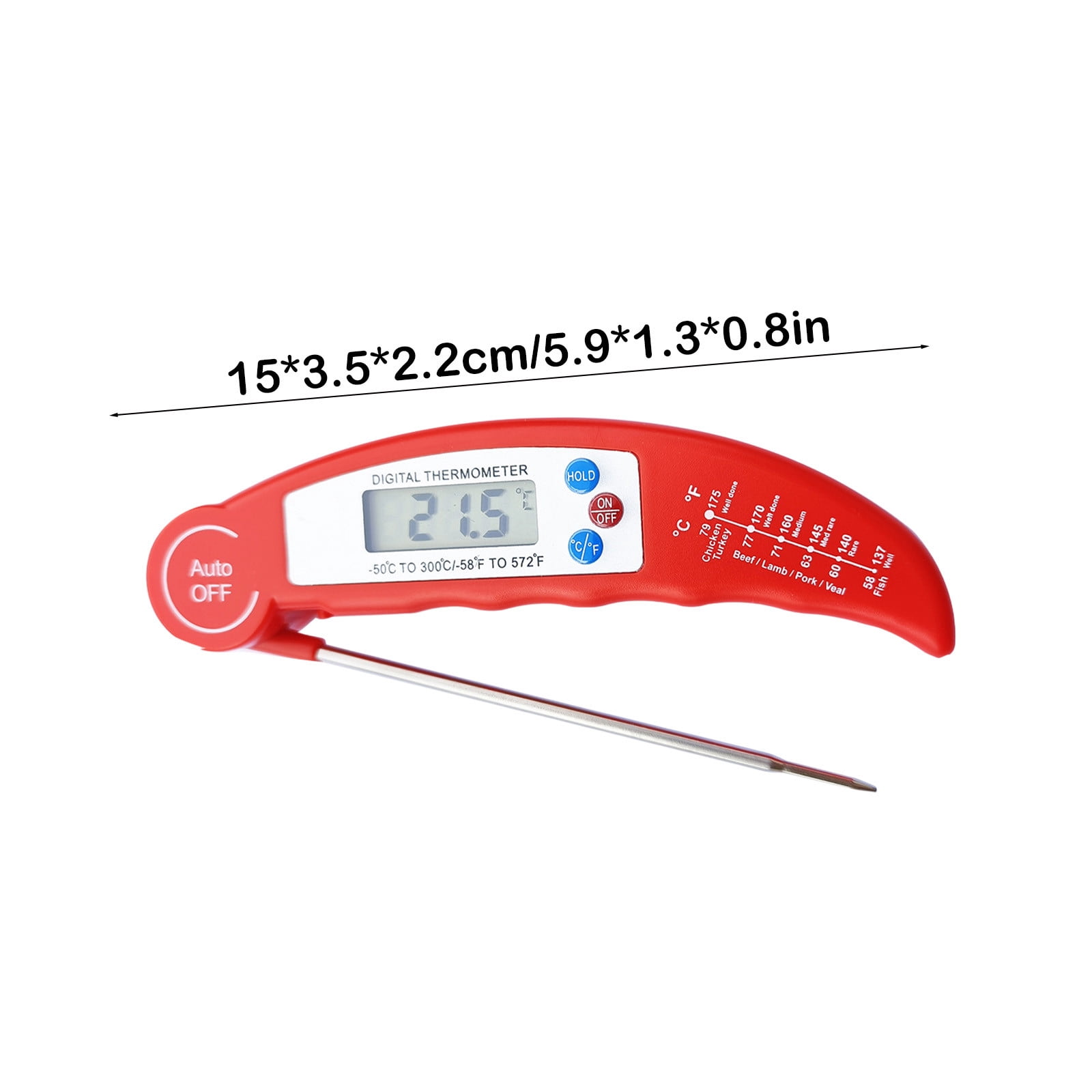 TaTaai 5Pcs Meat Thermometer Digital for Cooking & Baking, Grilling Wireless Food Thermometer Probe for Temperature, Liquids, BBQ, Smoking, Chicken, Steak, Kitchen Gadgets & Grilling