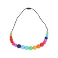 thumbnail image 3 of Baby Chewing Necklace Adjustable Length Silicone Comfortable Wear Colorful Healthy Baby Teether for Home, 3 of 8