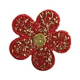 thumbnail image 2 of Altotux Iridescent Daisy Flower Self Adhesive Applique Sticker Patch Red Blue (Red), 2 of 3
