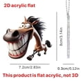 thumbnail image 7 of Big Mouth Horse-Shaped Plush Car Pendant with Multi-Functional Use for Car Interior Decoration, 7 of 7