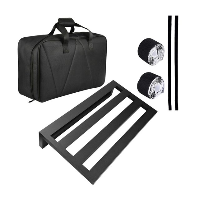 Pedalboard de de Guitarra de Aleación de Aluminio Ligero con Estuche Y Estuche de Estuche para Principiantes kusrkot Pedalera de efectos de guitarra