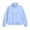 Blue, variant on ZBSOKO Girls' Sweatshirts Quarter Zip Pullover Warm Sweatshirt Turn Down Collar Loose Fit Solid Color Winter Tops Sizes 5-15 Years