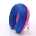 thumbnail image 3 of D-GROEE Inflatable Memory Foam Travel Pillow, U Shaped Neck Pillow, Ultra Soft Comfortable Cushion for Neck Support, Lightweight Headrest, Great for Airplane Chair, Car, 3 of 5