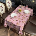 thumbnail image 2 of Strawberry Plants Fruit Cow Milk Rectangle Tablecloth 60"x102",Waterproof Polyester Rectangle Table Cloth, Wipeable Spillproof Polyester Tablecloth for Dining, Camping, Indoor and Outdoor, 2 of 6