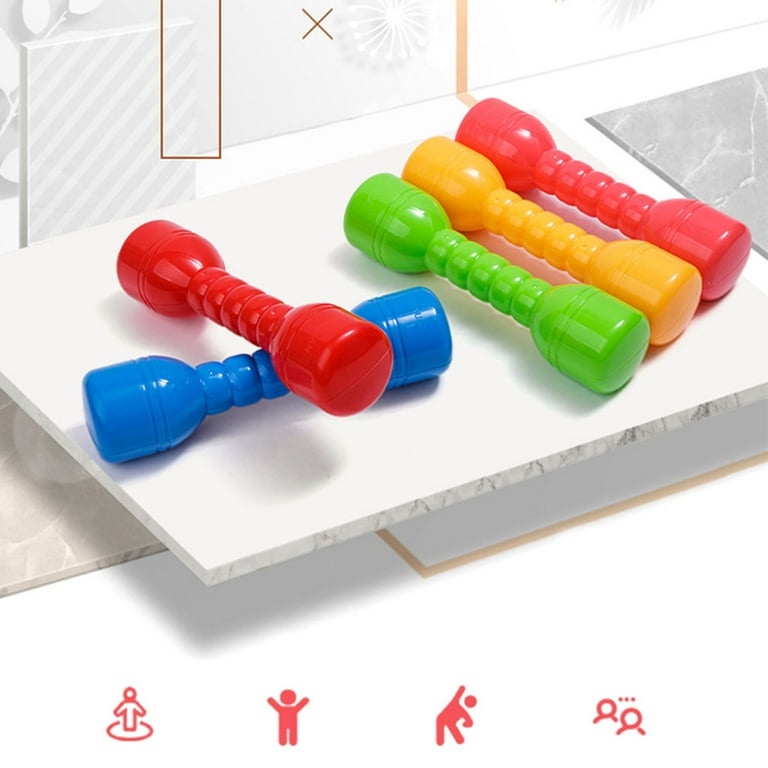 Kids Fitness Weights Dumbbells 2pc Gym for Play Barbells Home