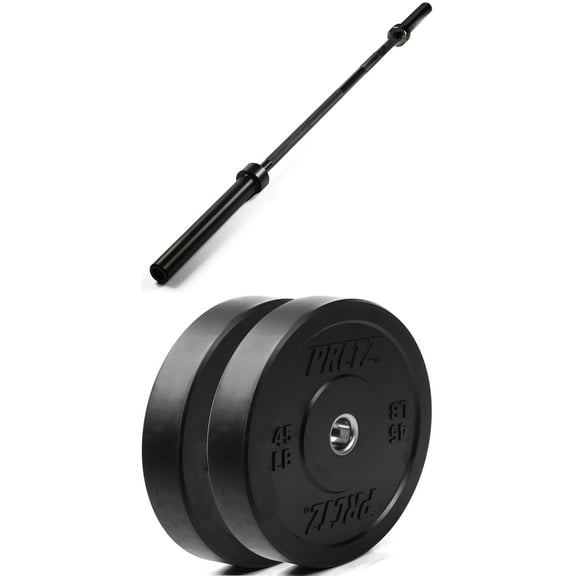 PRCTZ Barbell with Bumper Plates