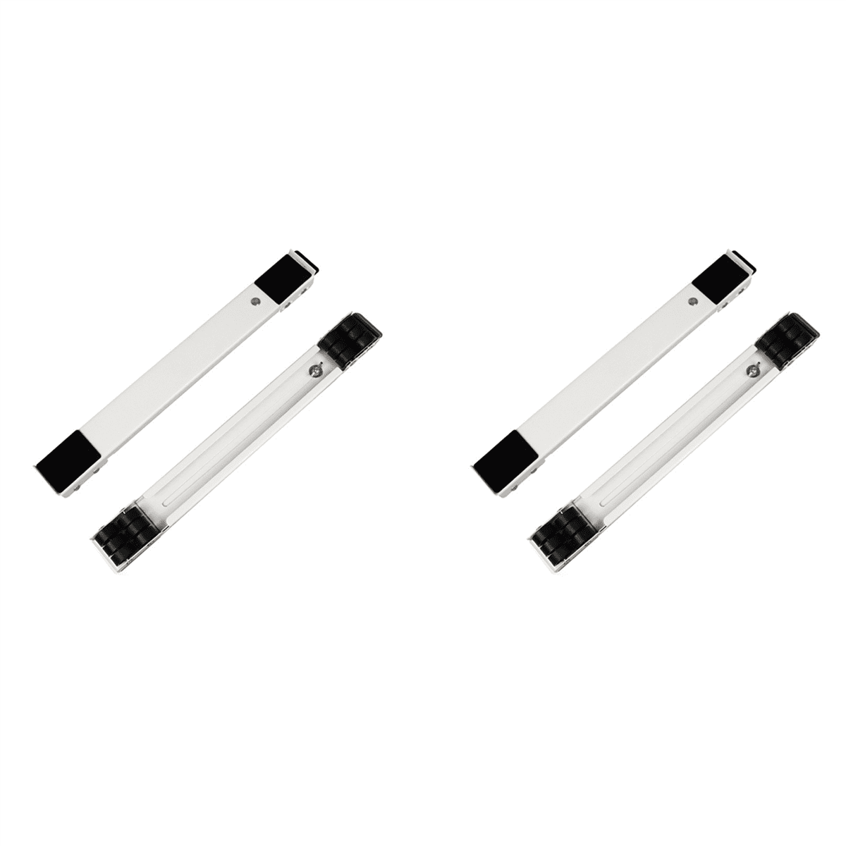 2X Washing Machine Base Stand Trolley Feet Movable Adjustable Telescopic Fridge Stand Wheel White,2 x Washing Machine Base,White