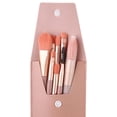 thumbnail image 3 of 8 piezas de Pinceles de maquillaje Baoblaze con mango de madera Bolsa de maquillaje de viaje profesional para ojos Rosado, 3 of 8