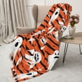 thumbnail image 6 of Halloween Blanket Throw Blanket for Couch Sofa and Bed, funny ghost halloween Patterns Halloween Plush Throw Blanket, Halloween Decor Fuzzy Cuteness Comfy Flannel Blanket, 6 of 7