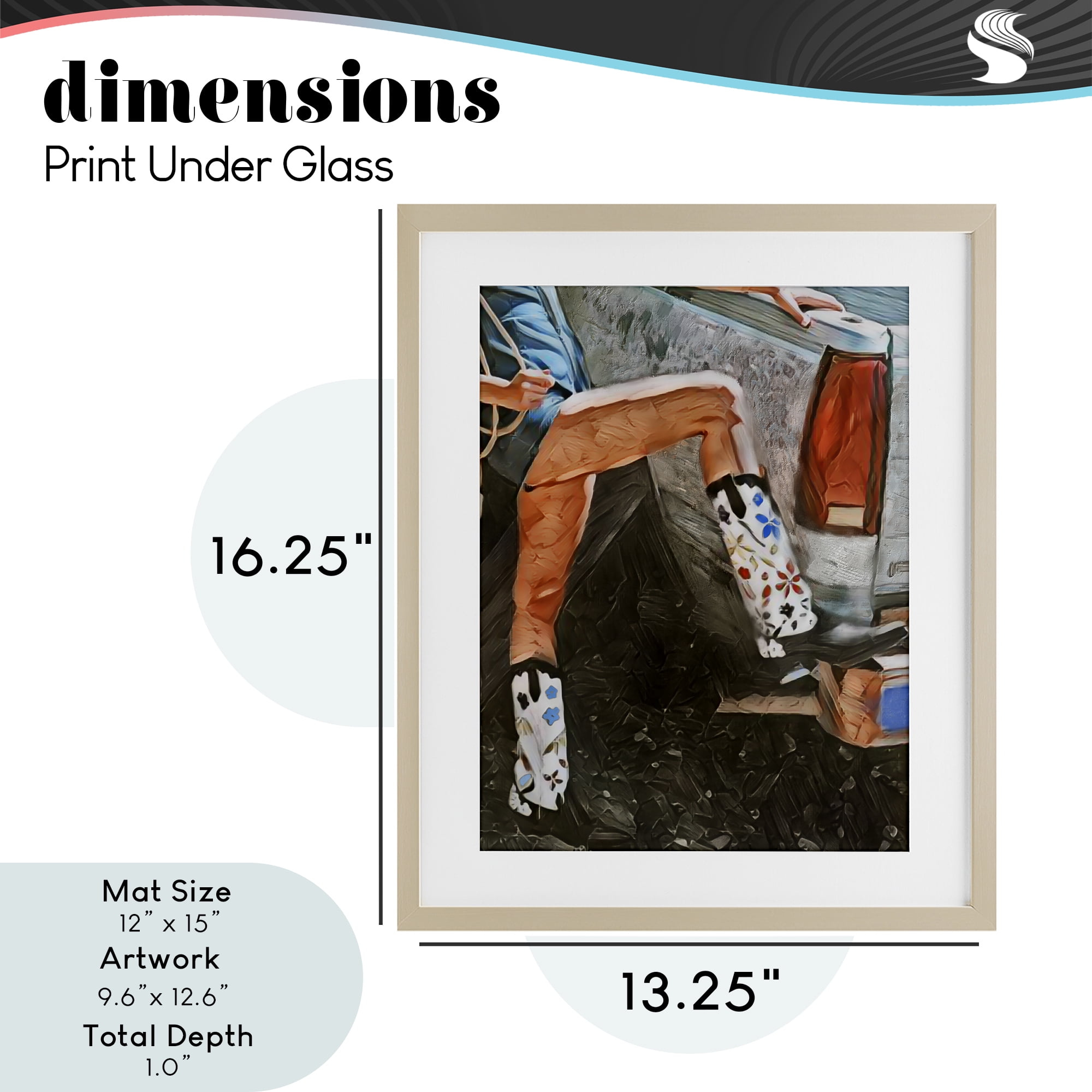 Round Up Cowgirl Boots Birch Framed Print Under Glass, design by Jesse Keith