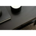 thumbnail image 4 of Kate and Laurel Talcott Modern Tiered Rectangle Coffee Table, 36 x 20 x 18, Black, Transitional Two-Tier Rectangular Living Room Table with Storage for Use as Ottoman Coffee Table, 4 of 9