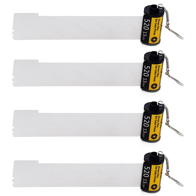 4 Pack Rouleau de Film Mémoire pour Sublimation, Double Face Rouleau de Film Vierge pour Appareil Photo