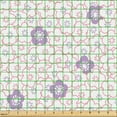thumbnail image 2 of Ambesonne Japanese Print Fabric by the Yard Upholstery, Line Art Cherry Plot, 2 Yards, Pale Lavender Pink, 2 of 5