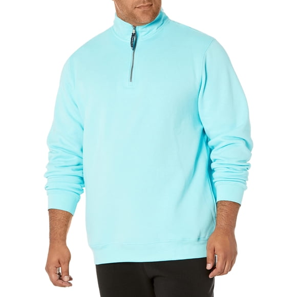 Charles River Apparel Unisex-Adult's Crosswind Quarter Zip Sweatshirt (Regular & Big-Tall Sizes), Aqua, X-Small