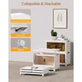 thumbnail image 2 of Asnews 2 Tier Stackable Storage Bins with Lids & Magnetic Doors, for Bedrooms, Living Rooms, and Studies, 2 of 7