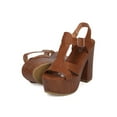 thumbnail image 4 of Refresh HA47 Women Leatherette Peep Toe T-Strap Platform Block Heel Sandal, 4 of 5