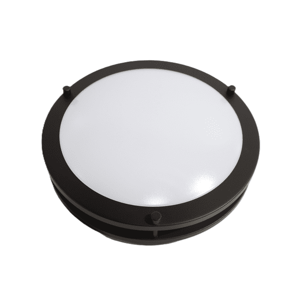 Sunlite 12-in Round LED Double Band Fixture CCT Tunable Oil Rubbed Bronze Finish